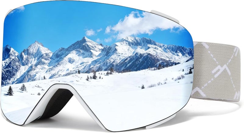 MXJ Gear Ski Goggles OTG for Women Men Adult Youth,YH693C Magnetic Snowboard Goggles,Winter Snow Goggles for Skiing Skating - Image 1